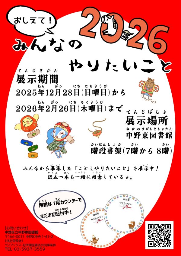 【中野東】おしえてみんなのやりたいこと